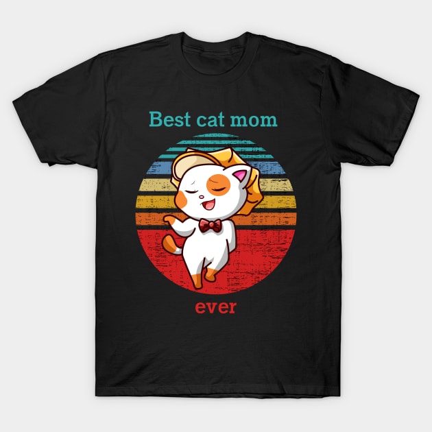 Cat t shirt - Cat mom T-Shirt by hobbystory